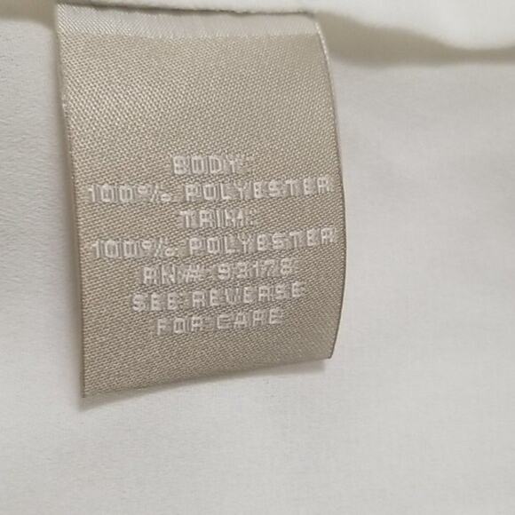 NWT  White Sheer Blouse with beautiful bell sleeve - Picture 7 of 7